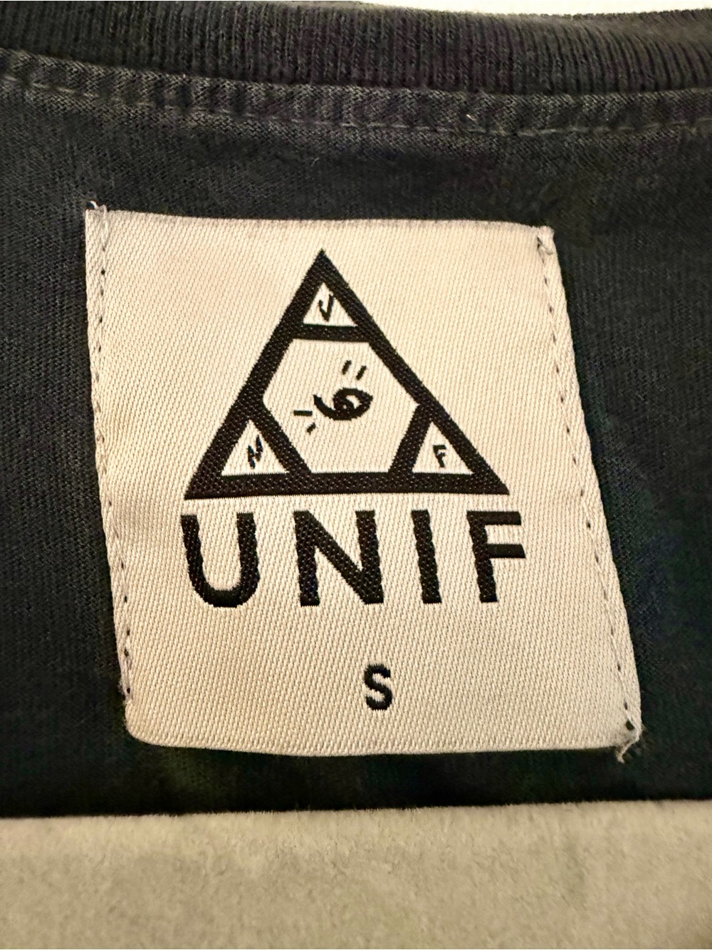 UNIF RARE Black Distressed Oversized Sleeveless Cutoff Shirt Grunge size small - Picture 4 of 13